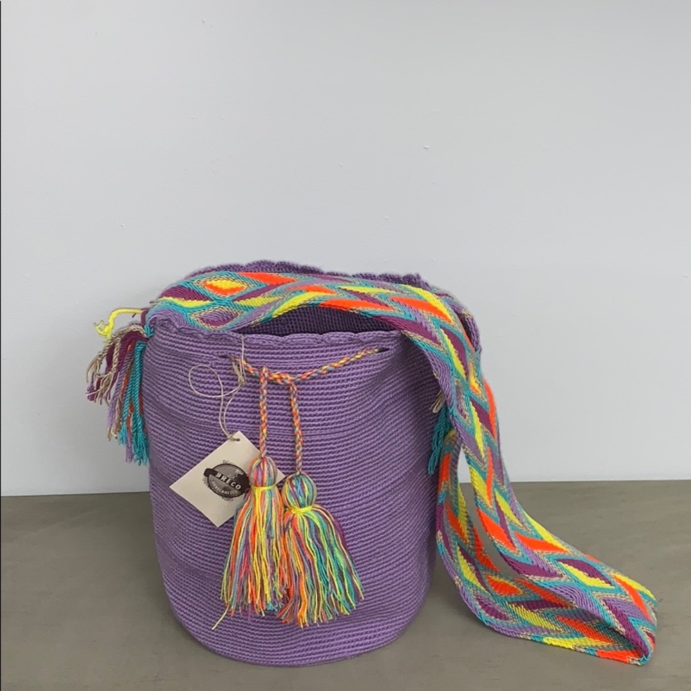 Wayuu Tribe crossbody bag Liliac